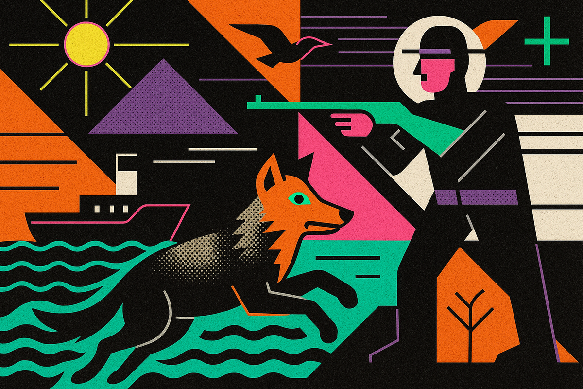 The Friendly Wolf That Swam to its Doom: A Tragic Tale of Trust and Extinction