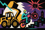 Before the Jumpsuit: The Earthmover Wheelie That Plunged a City into Darkness